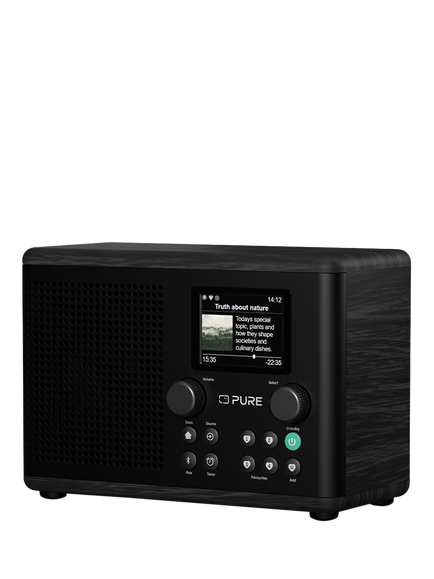 Pure Classic H4i DAB+/FM/Internet Bluetooth Radio, Black - view 2, Black