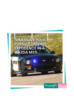 Buyagift Immersive Police Pursuit Mazda MX5 Driving Gift Experience, Multi