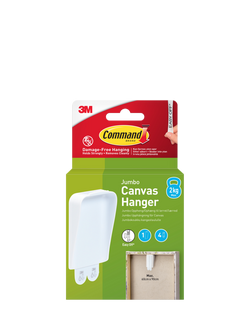 Command Damage-Free Removable Jumbo Canvas Picture Hanger, 2kg, White