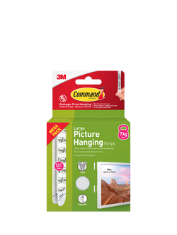 Command Damage-Free Removable Large Picture Hanging Strips Mega Pack, 7kg, White