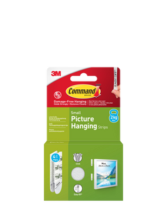 Command Damage-Free Removable Small Picture Hanging Strips, 2kg