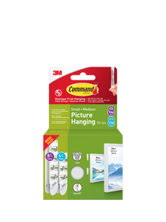 Command Damage-Free Removable Small & Medium Picture Hanging Strips