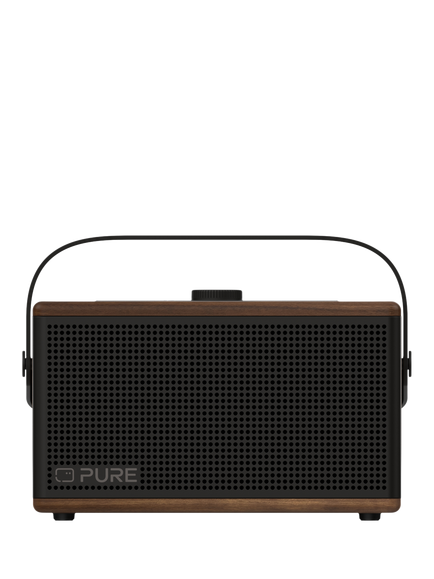 Pure Classic Aura Bluetooth Speaker with Lights, Walnut, Walnut