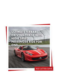 Red Letter Days Ferrari Drive & Passenger Ride Gift Experience