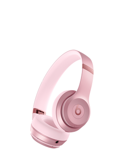 Beats Solo 4 Wireless Bluetooth On-Ear Headphones with Mic/Remote, Metallic Pink