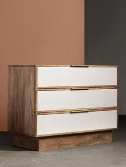 Swoon Tomme 3 Drawer Chest, Oak - view 2, Oak