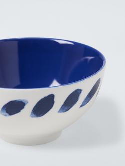 John Lewis Coastal Fine China Dip Bowls, Set of 3, 11cm, White/Navy - view 2, Multi