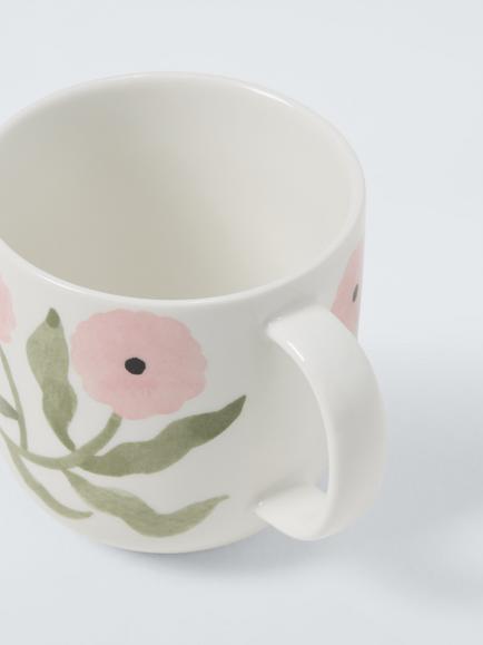 John Lewis x Anine Cecilie Iversen Fine China Mug, 330ml, Purple/Multi - view 2, Multi
