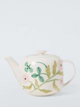 John Lewis x Anine Cecilie Iversen Fine China Teapot, 1.1L, White/Multi