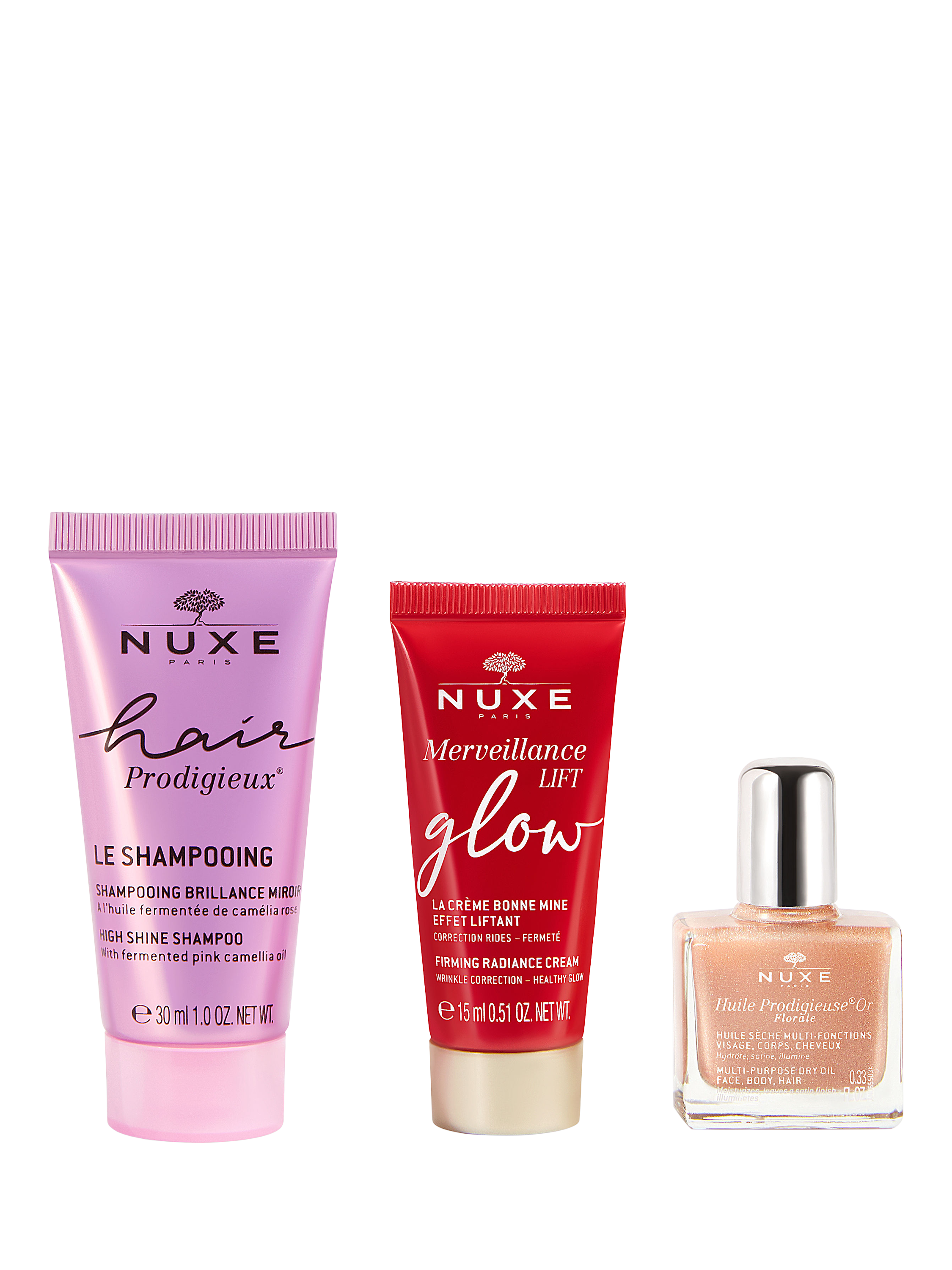 Product image 2 of 4, which shows NUXE Your Festive Glow Beauty Cracker Bodycare Gift Set