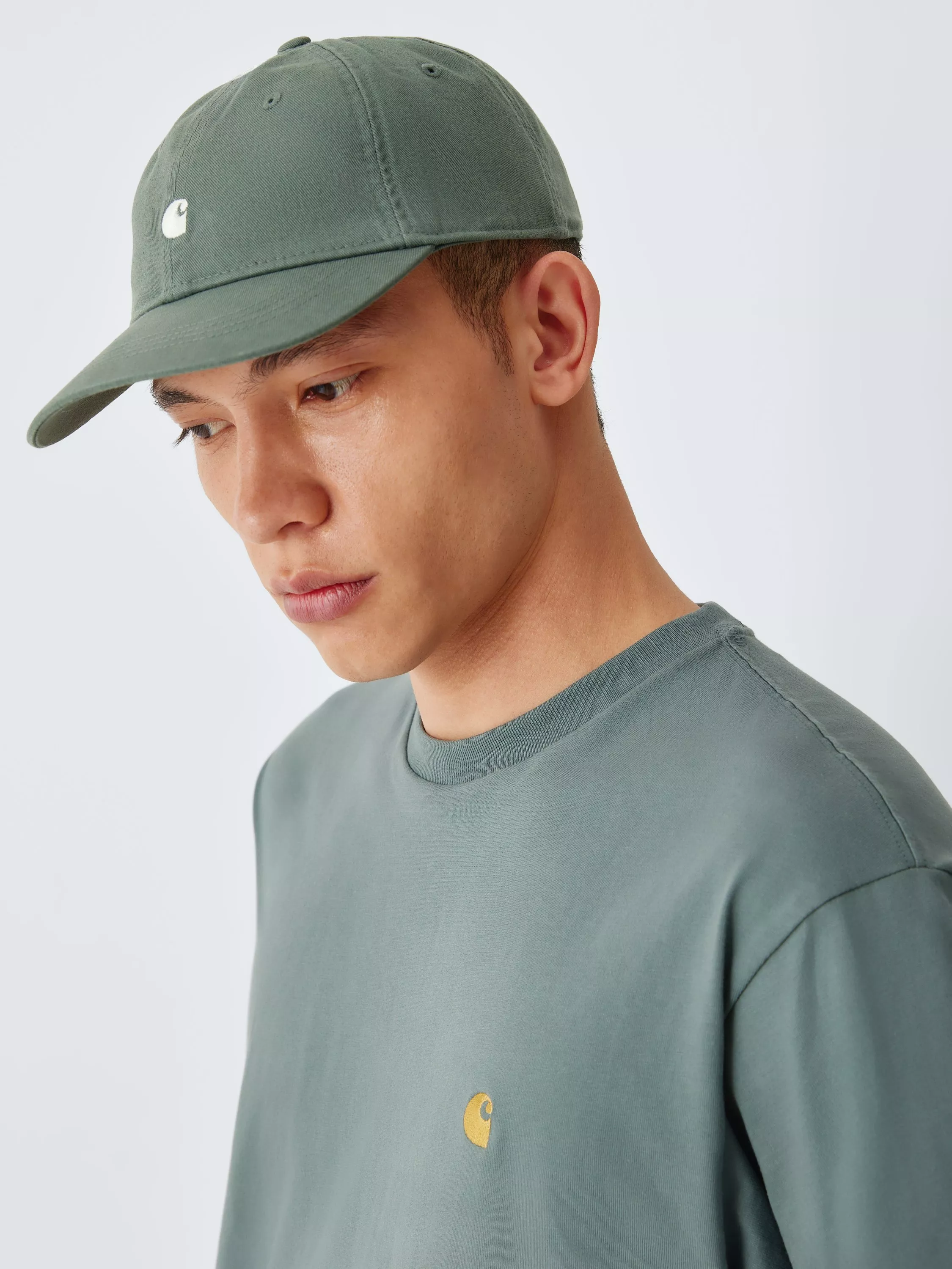 Carhartt WIP Cotton Madison Logo Baseball Cap, Blue