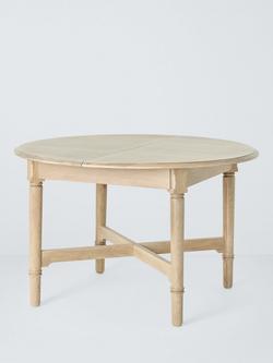 John Lewis Midhurst Round Extending Dining Table, Oak, Oak