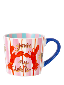 Eleanor Bowmer Lobster New Bone China Mug, 300ml, Multi Multi