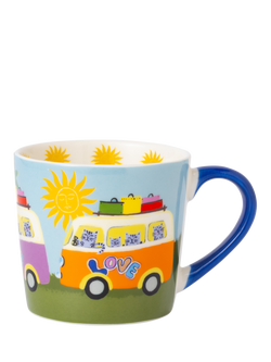 Eleanor Bowmer Camper Van New Bone China Mug, 300ml, Multi Multi