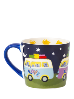 Eleanor Bowmer Camper Van New Bone China Mug, 300ml - view 2, Multi Multi