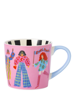 Eleanor Bowmer 'Girls Rule' New Bone China Mug, 300ml, Multi Multi