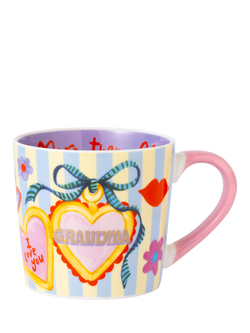 Eleanor Bowmer Grandma Charm New Bone China Mug, 300ml, Multi Multi