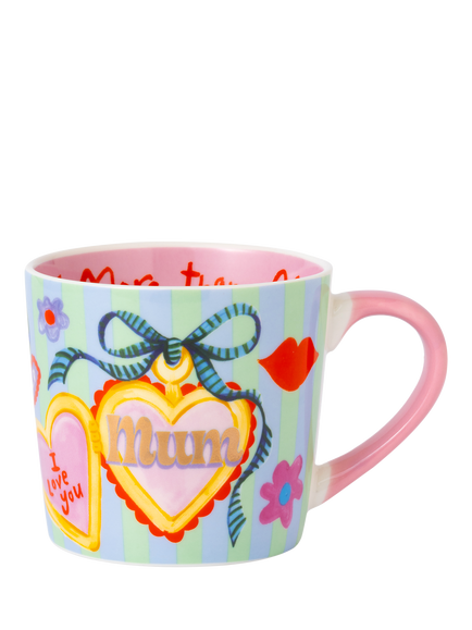 Eleanor Bowmer Mum Charm New Bone China Mug, 300ml, Multi Multi
