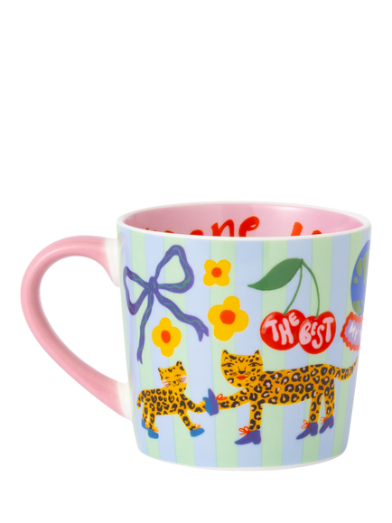 Eleanor Bowmer Mum Charm New Bone China Mug, 300ml - view 2, Multi Multi