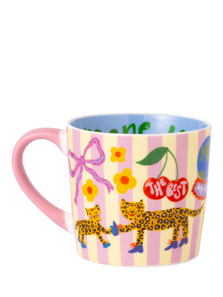 Eleanor Bowmer Nan Charm New Bone China Mug, 300ml - view 2, Multi Multi