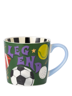 Eleanor Bowmer Sports Legend New Bone China Mug, 300ml, Multi Multi