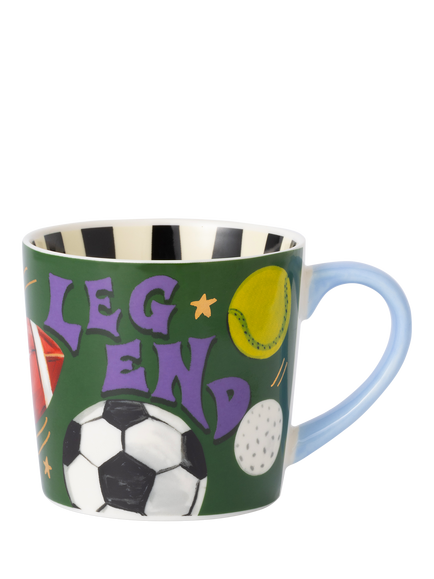 Eleanor Bowmer Sports Legend New Bone China Mug, 300ml, Multi Multi