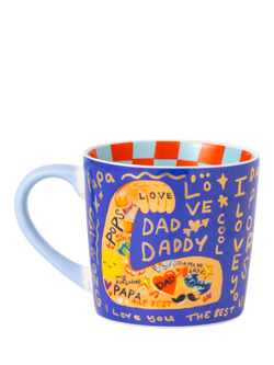 Eleanor Bowmer Strong Dad New Bone China Mug, 300ml - view 2, Multi Multi