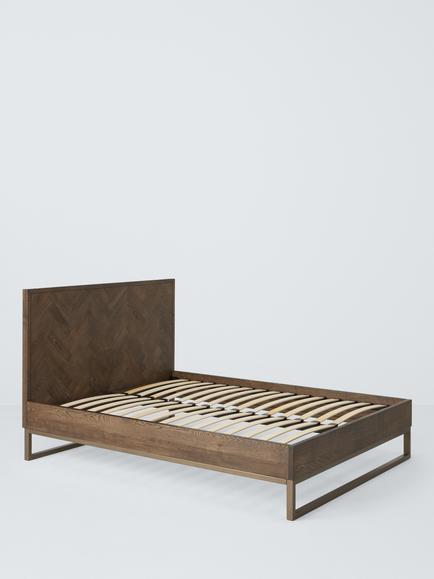 John Lewis Estate Bed Frame, Double, Natural, Dark Stained Oak