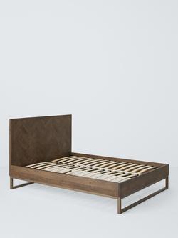John Lewis Estate Bed Frame, King Size, Natural, Dark Stained Oak