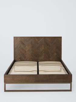 John Lewis Estate Bed Frame, King Size, Natural - view 2, Dark Stained Oak