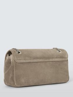 Vivienne Westwood Suede Chain Crossbody Bag, Stone - view 2, Ss26-stone