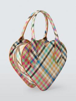 Vivienne Westwood Josephine Heart Crossbody Bag, Heather Plaid - view 2, Ss26-heather Plaid