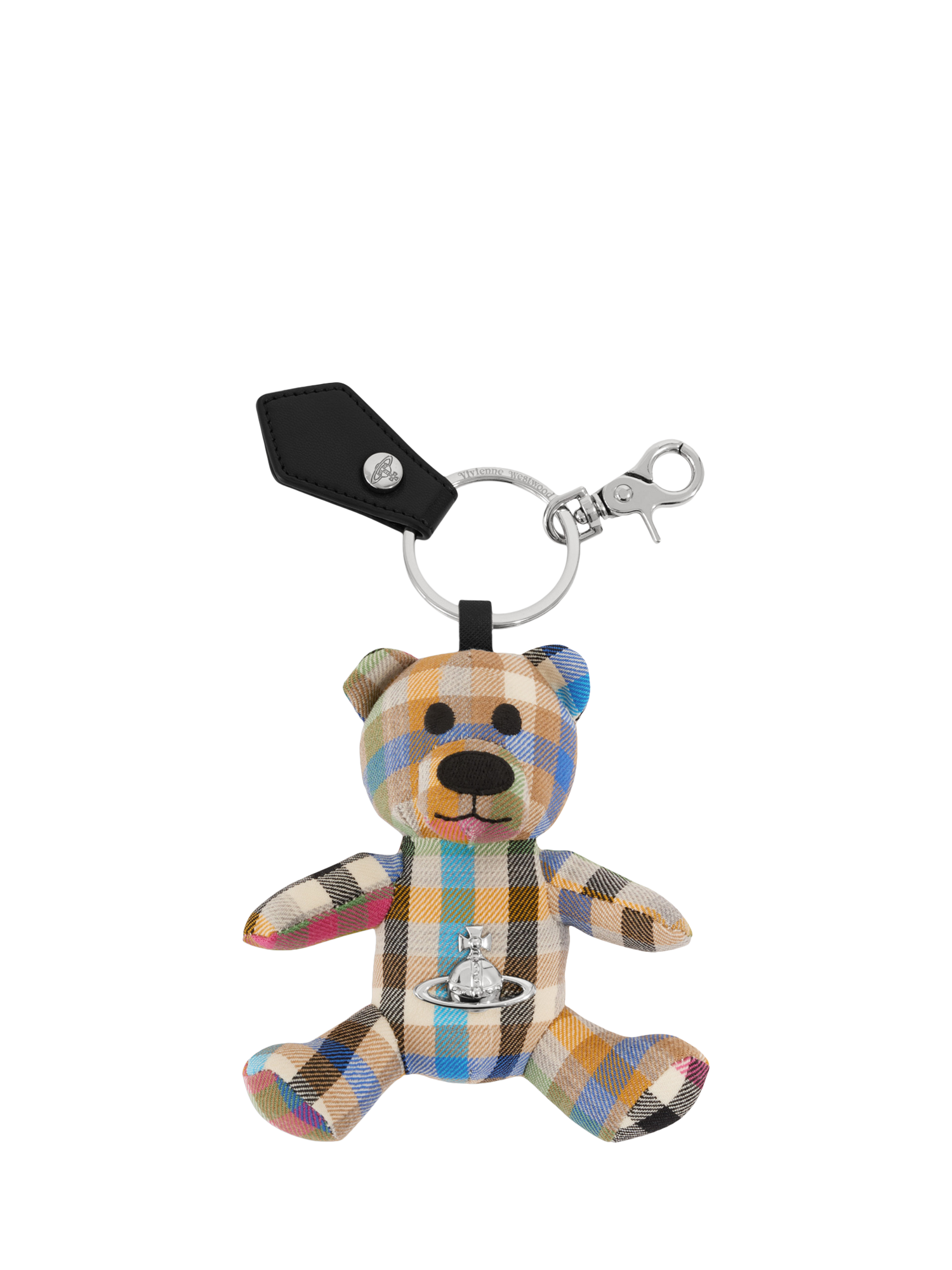 Product image 1 of 2, which shows Vivienne Westwood Teddy Bear Handbag Charm, Multi