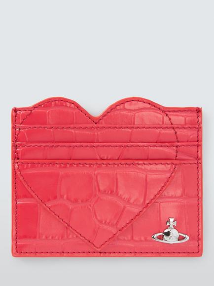 Vivienne Westwood Heart Card Holder, Red, Ss26-coral