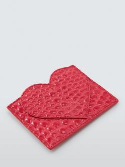 Vivienne Westwood Heart Card Holder, Red - view 2, Ss26-coral