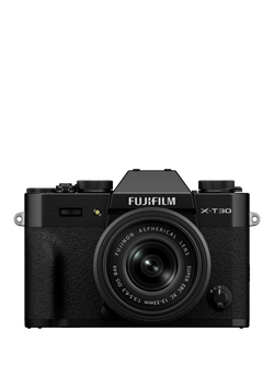 Fujifilm X-T30 III Compact System Camera with XC 13-33mm OIS Lens, 4K Ultra HD, 26.1MP, Wi-Fi, Bluetooth, OLED EVF, 3” MicroLED Tilting Touch Screen, Black
