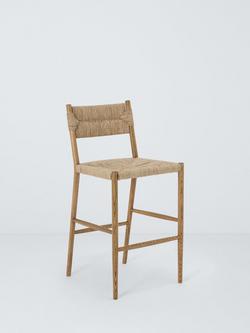 John Lewis Willow Woven Bar Chair, Oak, Oak