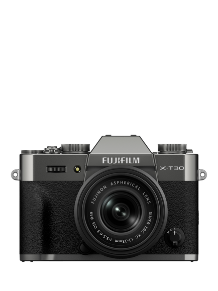 Fujifilm X-T30 III Compact System Camera with XC 13-33mm OIS Lens, 4K Ultra HD, 26.1MP, Wi-Fi, Bluetooth, OLED EVF, 3” MicroLED Tilting Touch Screen, Charcoal Silver