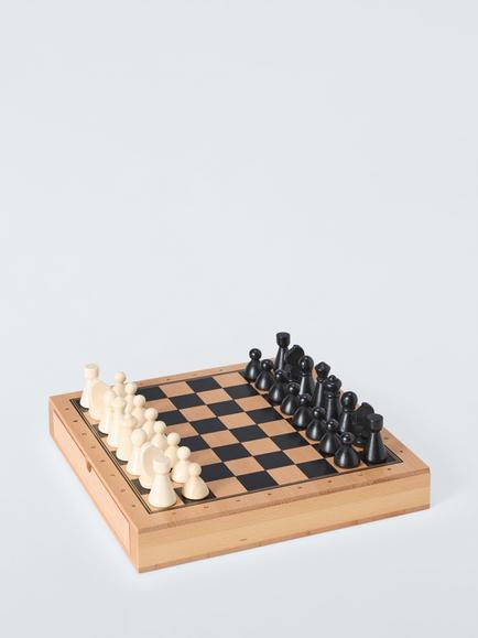 John Lewis Wooden Chess & Draughts Game, Multi