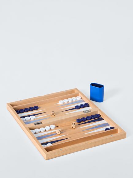 John Lewis Wooden Backgammon Set, Multi