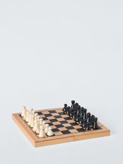 John Lewis Folding Wooden Chess Set, Multi