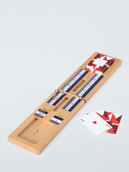 John Lewis Wooden Cribbage Game, Multi