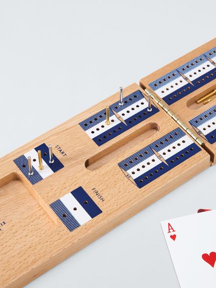John Lewis Wooden Cribbage Game - view 2, Multi