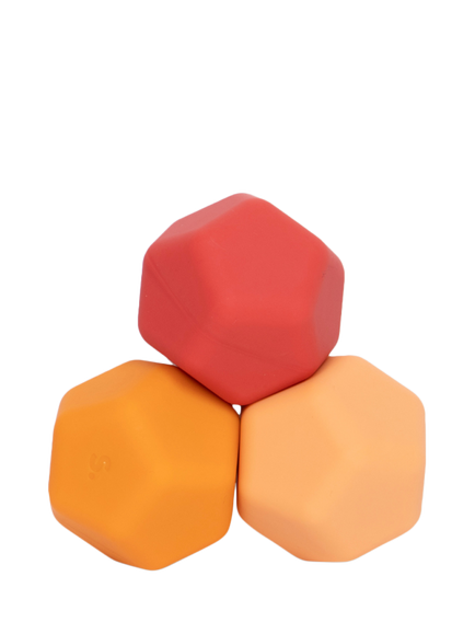 Speks Odds Fidget Toys, Set of 3, Orange, Orange