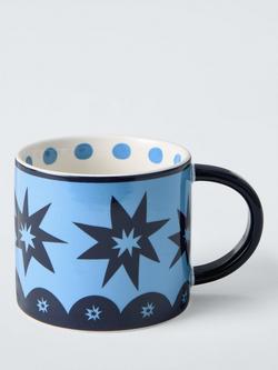 John Lewis In This Colour Stoneware Mug, 385ml, Blue, Blue