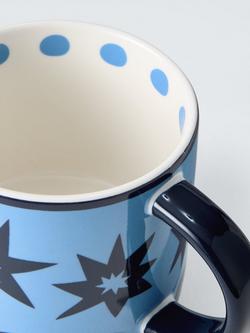 John Lewis In This Colour Stoneware Mug, 385ml, Blue - view 2, Blue