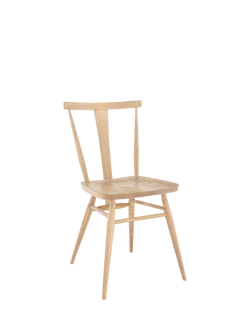 ercol for John Lewis Ashridge Wood Dining Chair, Light Stain