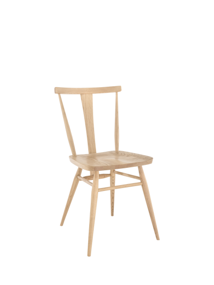 ercol for John Lewis Ashridge Wood Dining Chair, Light Stain