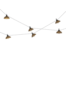 Kaemingk Solar Powered Outdoor Rattan Dome Festoon Lights, Natural - view 2, Natural