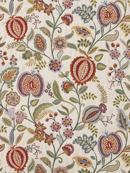 John Lewis Amalia Floral Jacquard Furnishing Fabric, Multi, Multi